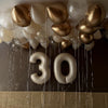 30 Ceilling Balloons + 2 Numbers
