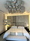 50 Ceiling Balloons + 2 Numbers