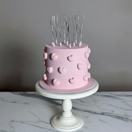 Blush Heart Celebration Cake