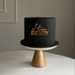 Classic Black & Gold Birthday Cake