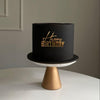 Classic Black & Gold Birthday Cake