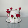 Elegant Red Rose Cake