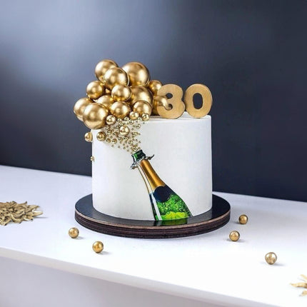Golden Celebration Champagne Cake