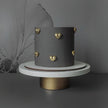 Golden Heart Minimalist Cake