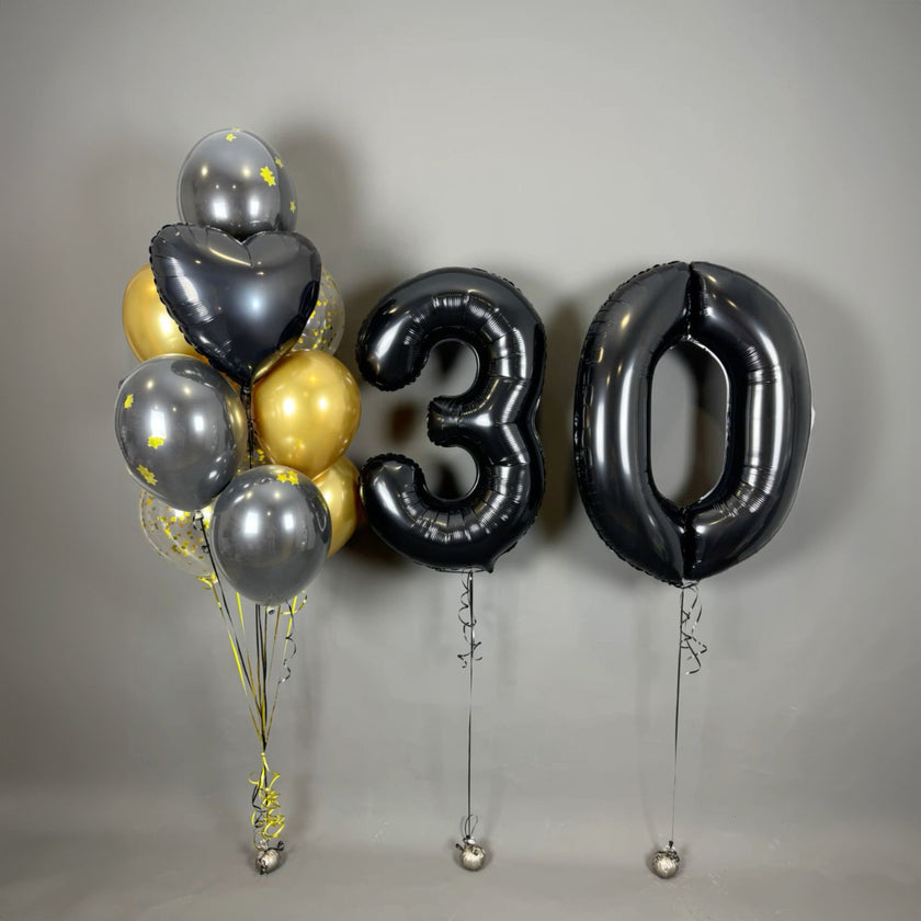 Balloon Bouquet + Giant Numbers